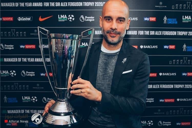 غوارديولا ” مدرب العام ” في الدوري الإنكليزي الممتاز