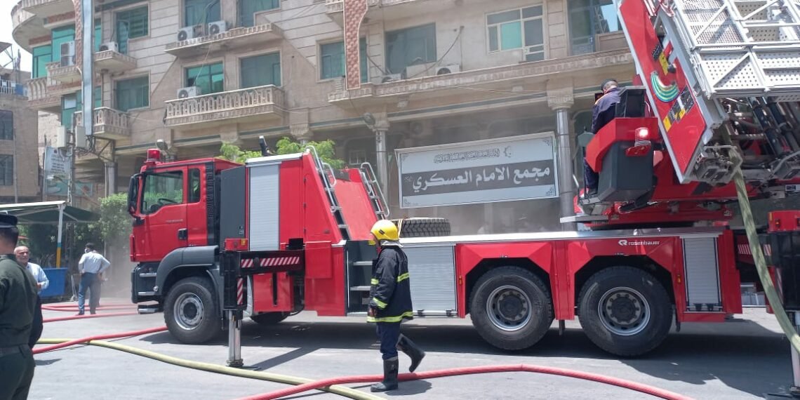 حريق وسط كربلاء وانقاذ 200 مواطن