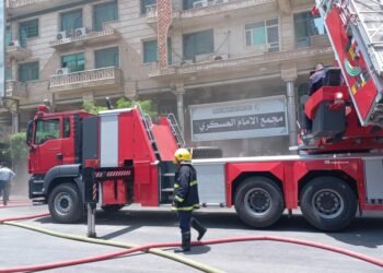 حريق وسط كربلاء وانقاذ 200 مواطن