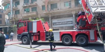 حريق وسط كربلاء وانقاذ 200 مواطن