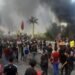 ذي قار .. مصادمات بين المتظاهرين و القوات الامنية قرب جسر النبي إبراهيم