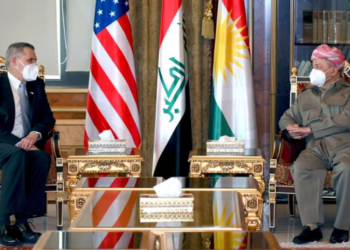 مسعود بارزاني يستقبل السفير الأمريكي لدى العراق