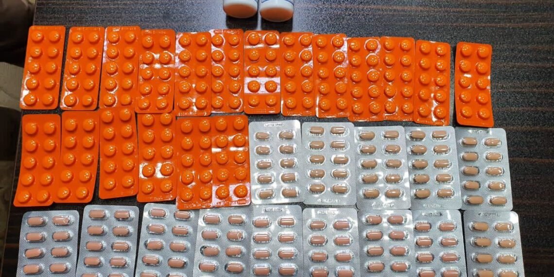 احباط محاولة تهريب حبوب مخدرة من منفذ زرباطية
