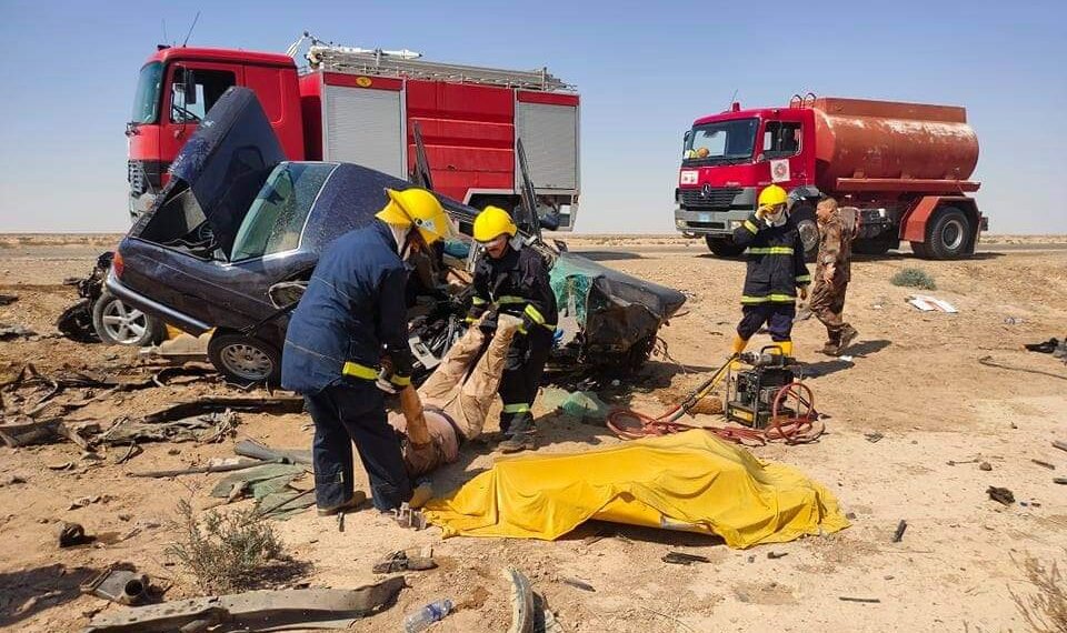 حادث مروع في واسط يتسبب بوفاة ثلاث اشخاص