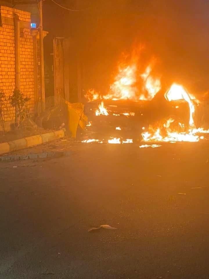 بالصور.. استهداف منزل مدير عام صحة ذي قار بعبوة ناسفة