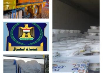 ضبط 3 شاحنات محملة بمواد مخالفة في جمرك المنطقة الشمالية