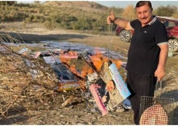 شواء السمك بواسطة الاعلانات ! مرشح يتصرف تصرفاً غريب بعد خسارته