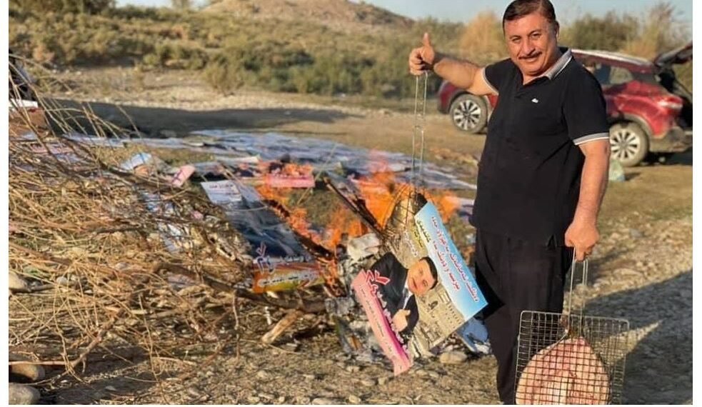 شواء السمك بواسطة الاعلانات ! مرشح يتصرف تصرفاً غريب بعد خسارته