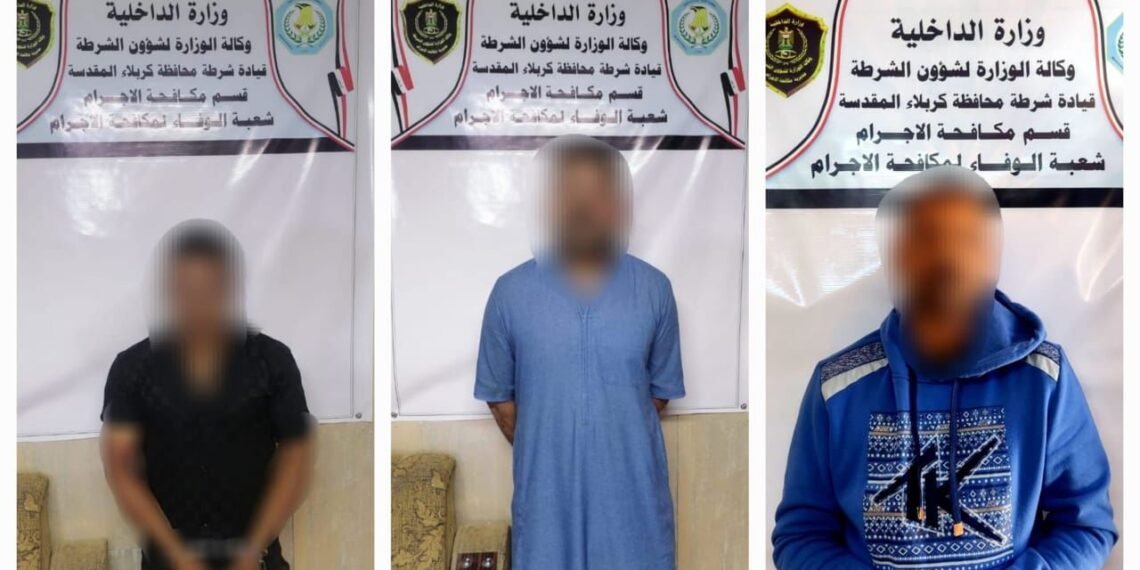 شبابيك و مرمر وسماعات صوتية .. القبض على عصابة لسرقة المقابر في كربلاء!