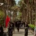 بالصور.. زائري اربعينية سيد الشهداء في طريقهم نحو كعبة الأحرار