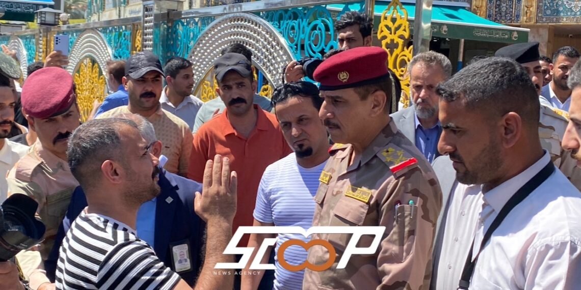 يلتقي المواطنين عند باب القبلة.. عبد الامير يارالله في كربلاء