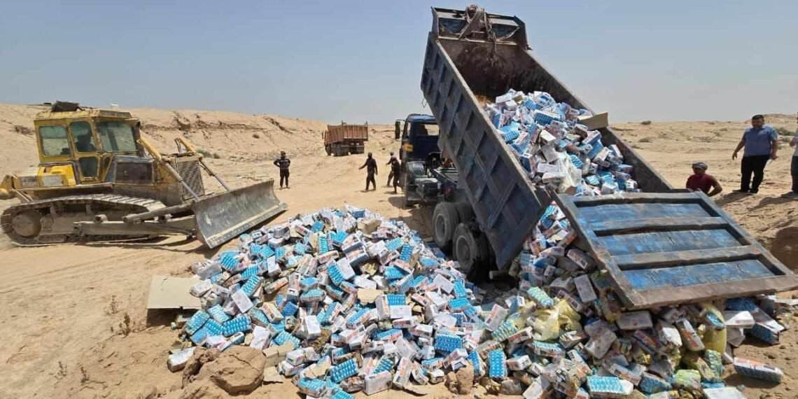 في كربلاء.. العثور على أكثر من 20 ألف لتر من الحليب السائل غير صالح للاستهلاك البشري